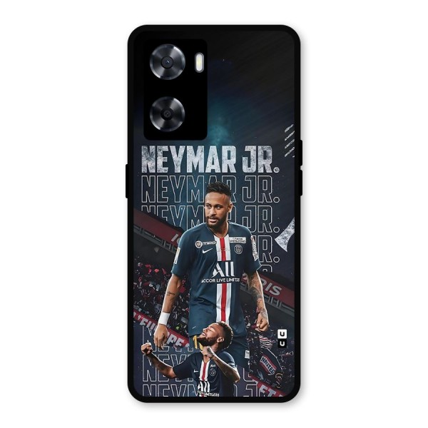 Artistic Striker Metal Back Case for Oppo A57 2022