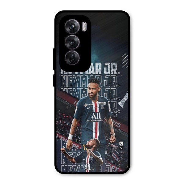 Artistic Striker Metal Back Case for Oppo Reno12 Pro