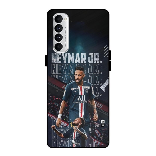 Artistic Striker Metal Back Case for Oppo Reno4 Pro