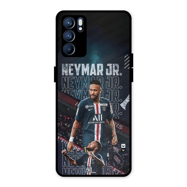 Artistic Striker Metal Back Case for Oppo Reno6 5G