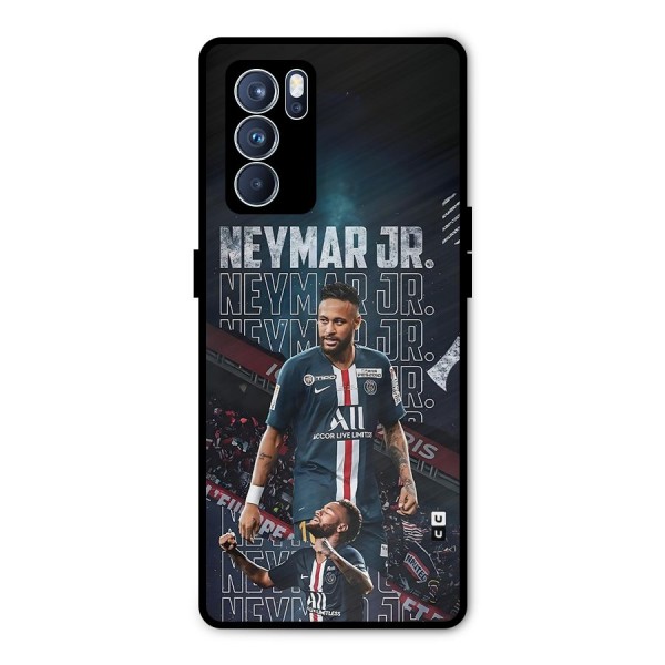 Artistic Striker Metal Back Case for Oppo Reno6 Pro 5G