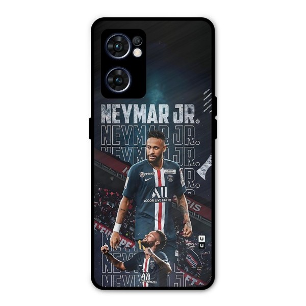 Artistic Striker Metal Back Case for Oppo Reno7 5G