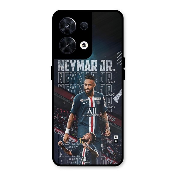 Artistic Striker Metal Back Case for Oppo Reno8 5G