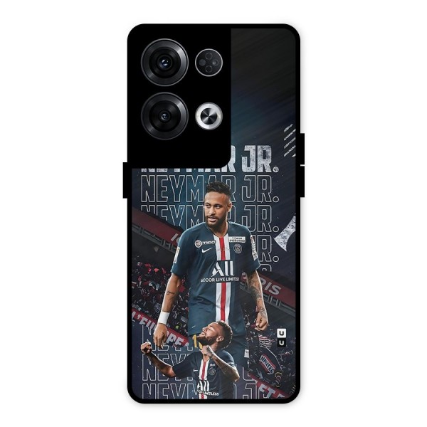 Artistic Striker Metal Back Case for Oppo Reno8 Pro 5G