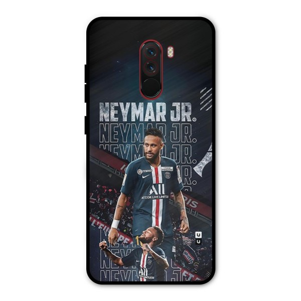 Artistic Striker Metal Back Case for Poco F1