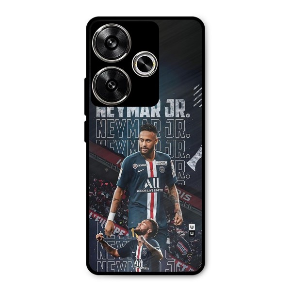 Artistic Striker Metal Back Case for Poco F6