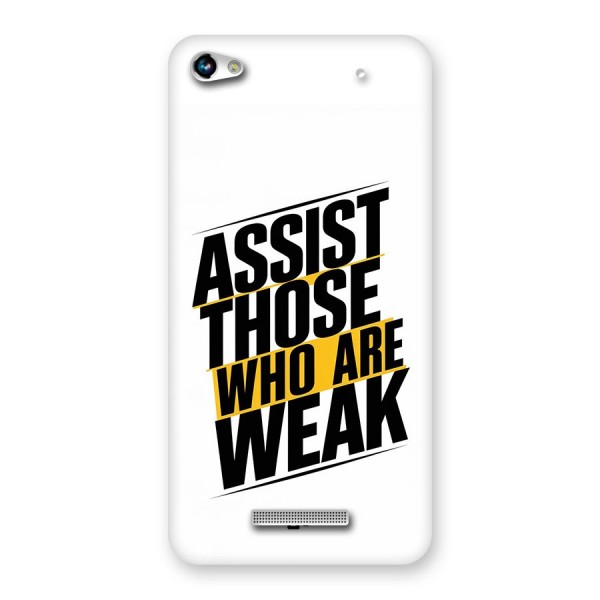 Assist Weak Back Case for Canvas Hue 2 A316