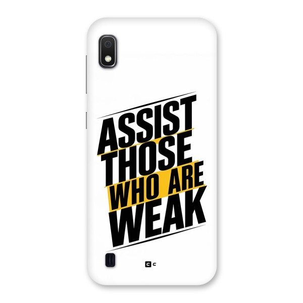 Assist Weak Back Case for Galaxy A10