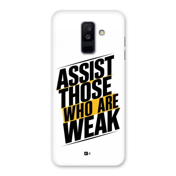 Assist Weak Back Case for Galaxy A6 Plus