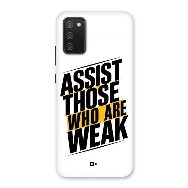 Assist Weak Back Case for Galaxy M02s