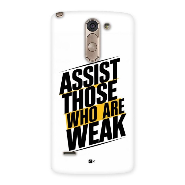 Assist Weak Back Case for LG G3 Stylus