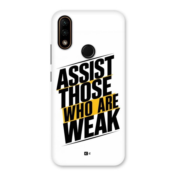 Assist Weak Back Case for Lenovo A6 Note