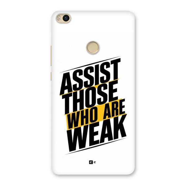 Assist Weak Back Case for Mi Max 2