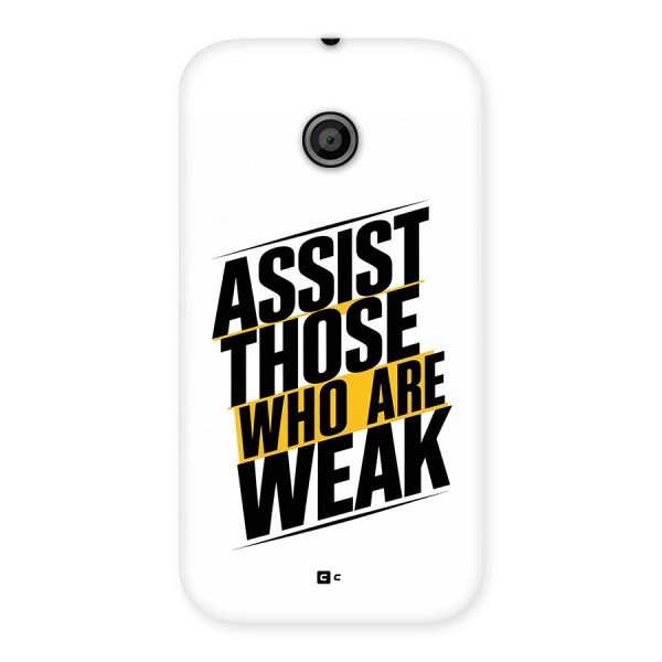 Assist Weak Back Case for Moto E