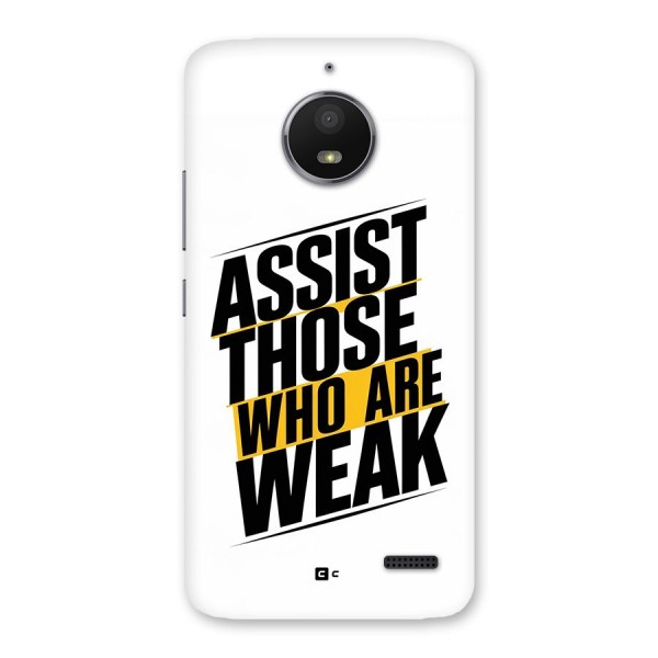 Assist Weak Back Case for Moto E4