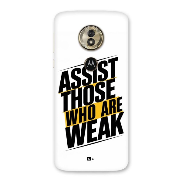 Assist Weak Back Case for Moto G6 Play