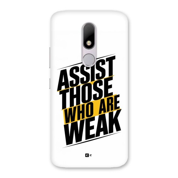 Assist Weak Back Case for Moto M