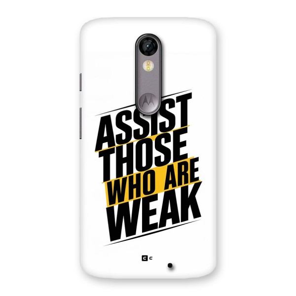 Assist Weak Back Case for Moto X Force