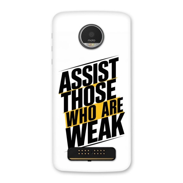 Assist Weak Back Case for Moto Z Play