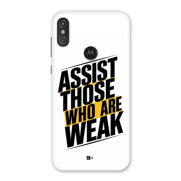 Assist Weak Back Case for Motorola One Power