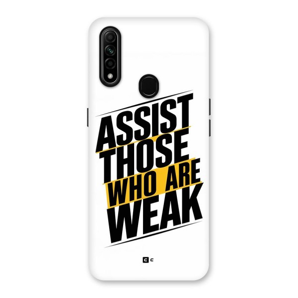 Assist Weak Back Case for Oppo A31