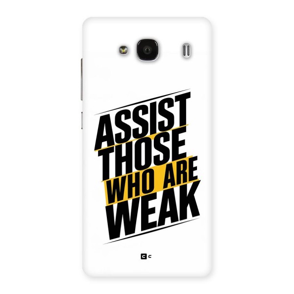 Assist Weak Back Case for Redmi 2s