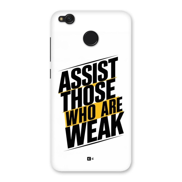 Assist Weak Back Case for Redmi 4