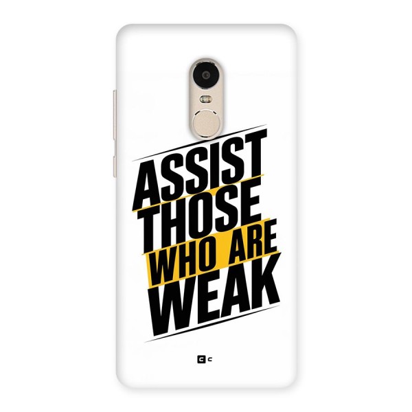 Assist Weak Back Case for Redmi Note 4