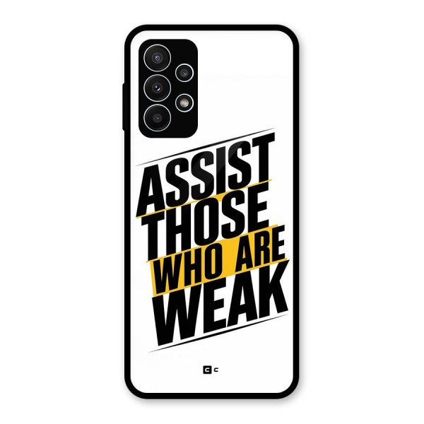 Assist Weak Glass Back Case for Galaxy A23