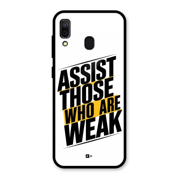 Assist Weak Glass Back Case for Galaxy A30