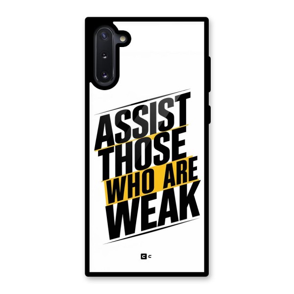 Assist Weak Glass Back Case for Galaxy Note 10