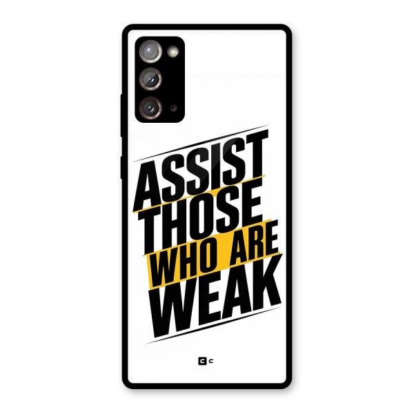 Assist Weak Glass Back Case for Galaxy Note 20