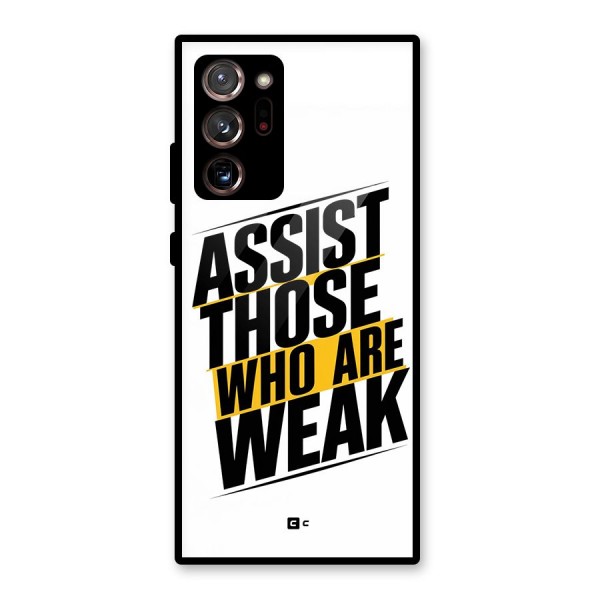 Assist Weak Glass Back Case for Galaxy Note 20 Ultra