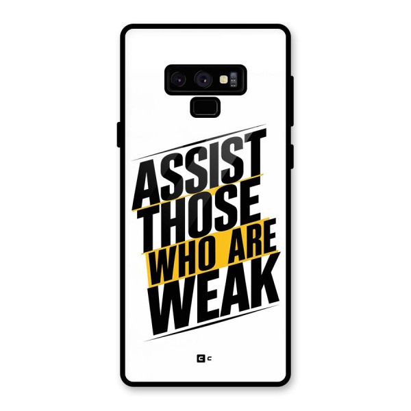 Assist Weak Glass Back Case for Galaxy Note 9