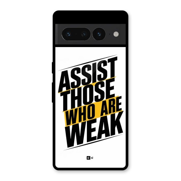 Assist Weak Glass Back Case for Google Pixel 7 Pro