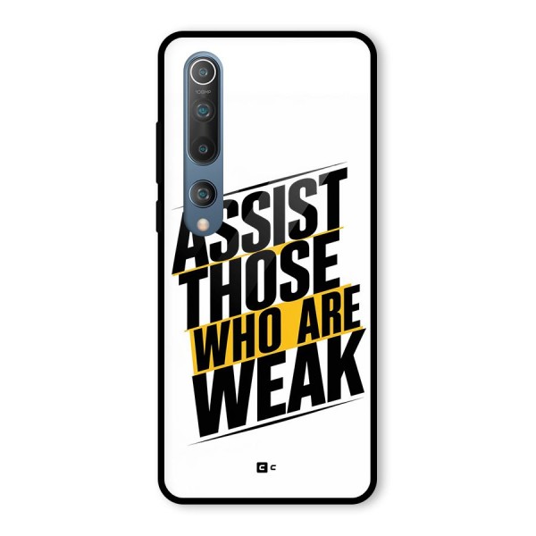 Assist Weak Glass Back Case for Mi 10