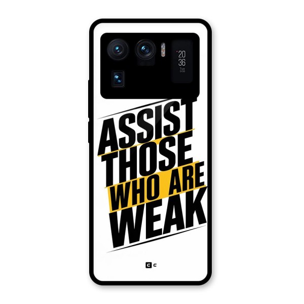 Assist Weak Glass Back Case for Mi 11 Ultra