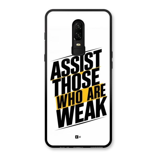 Assist Weak Glass Back Case for OnePlus 6