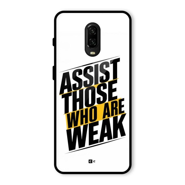 Assist Weak Glass Back Case for OnePlus 6T