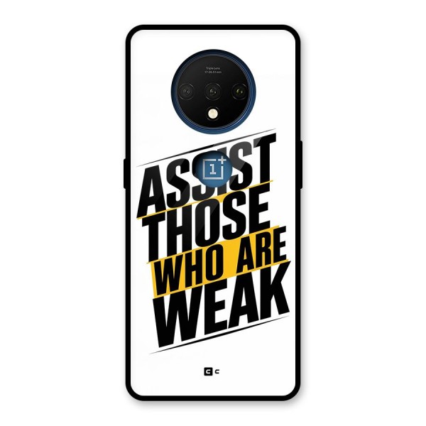 Assist Weak Glass Back Case for OnePlus 7T