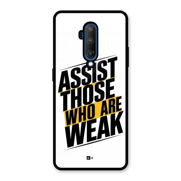 Assist Weak Glass Back Case for OnePlus 7T Pro