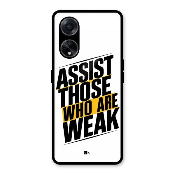 Assist Weak Glass Back Case for Oppo F23