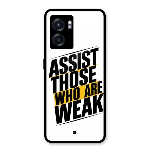 Assist Weak Glass Back Case for Oppo K10 (5G)