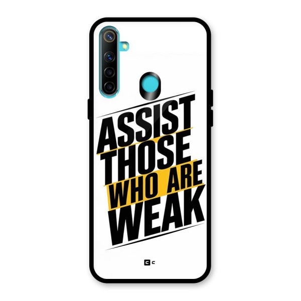 Assist Weak Glass Back Case for Realme 5