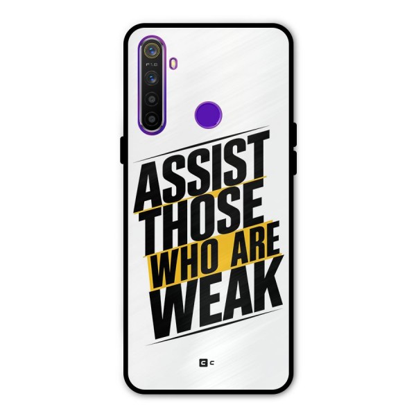 Assist Weak Glass Back Case for Realme 5s