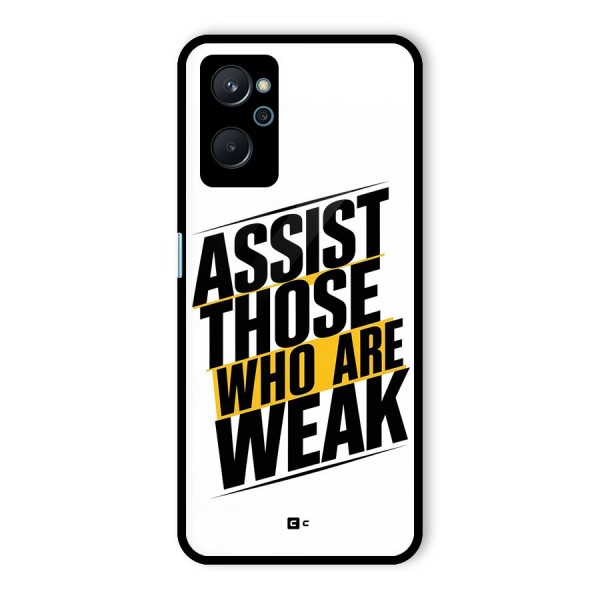 Assist Weak Glass Back Case for Realme 9i