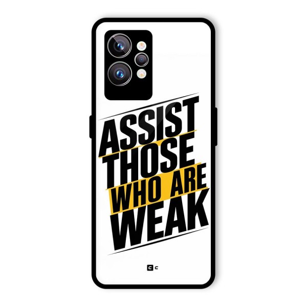 Assist Weak Glass Back Case for Realme GT2 Pro