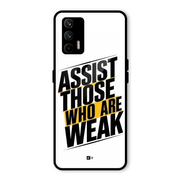 Assist Weak Glass Back Case for Realme X7 Max