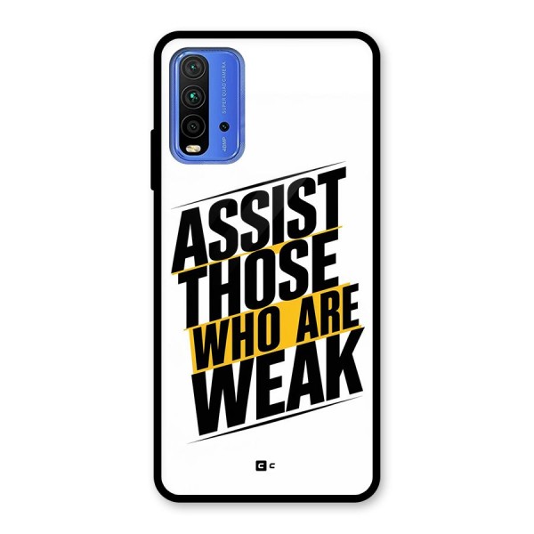 Assist Weak Glass Back Case for Redmi 9 Power