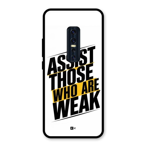 Assist Weak Glass Back Case for Vivo V17 Pro